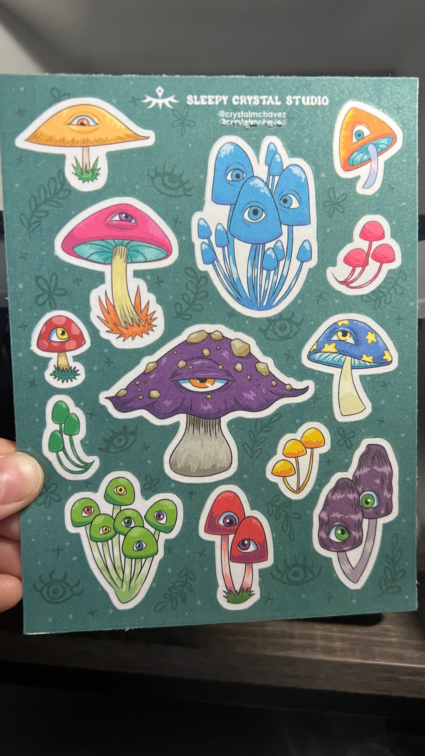 Eye mushrooms - Sticker Sheet