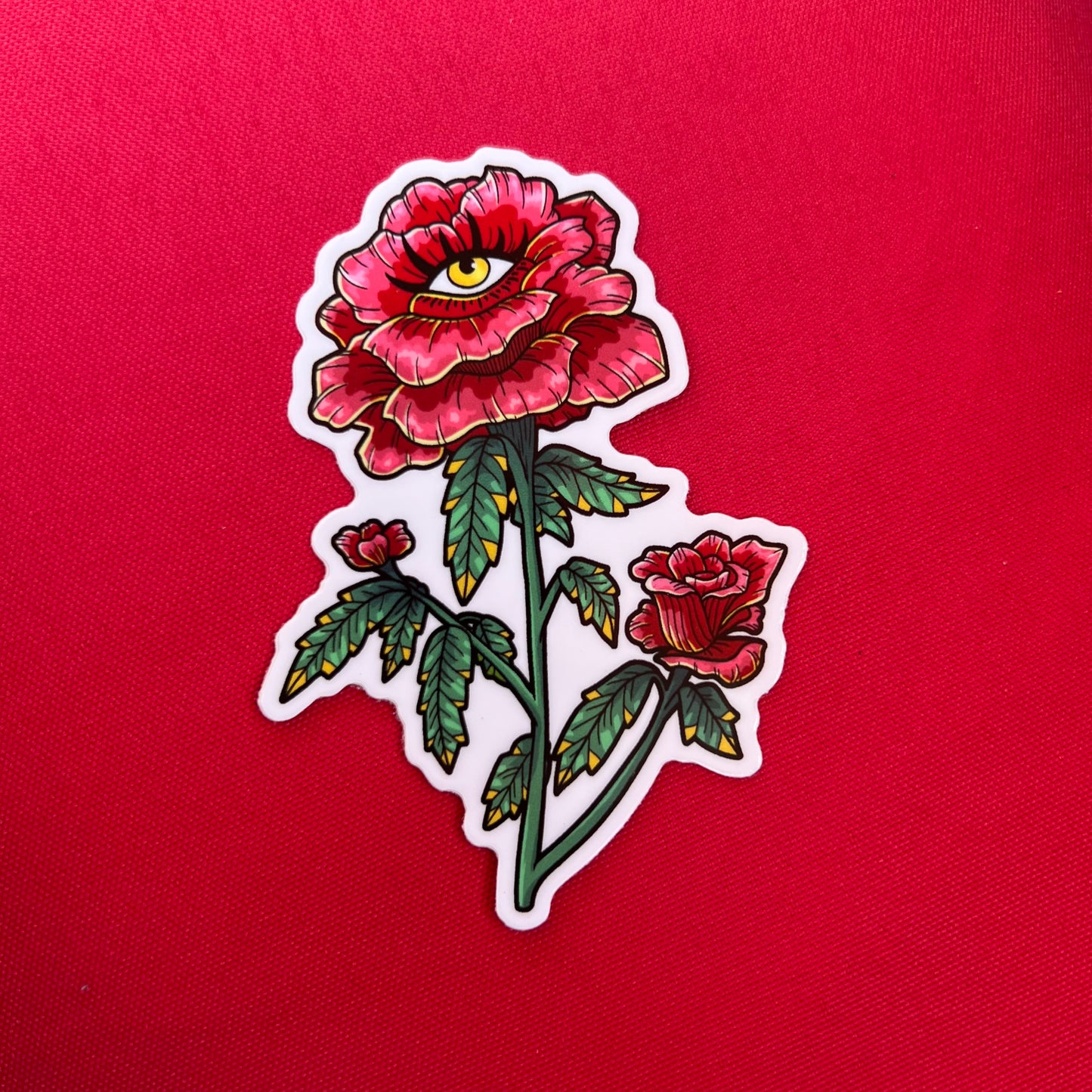 Rose eye stem sticker