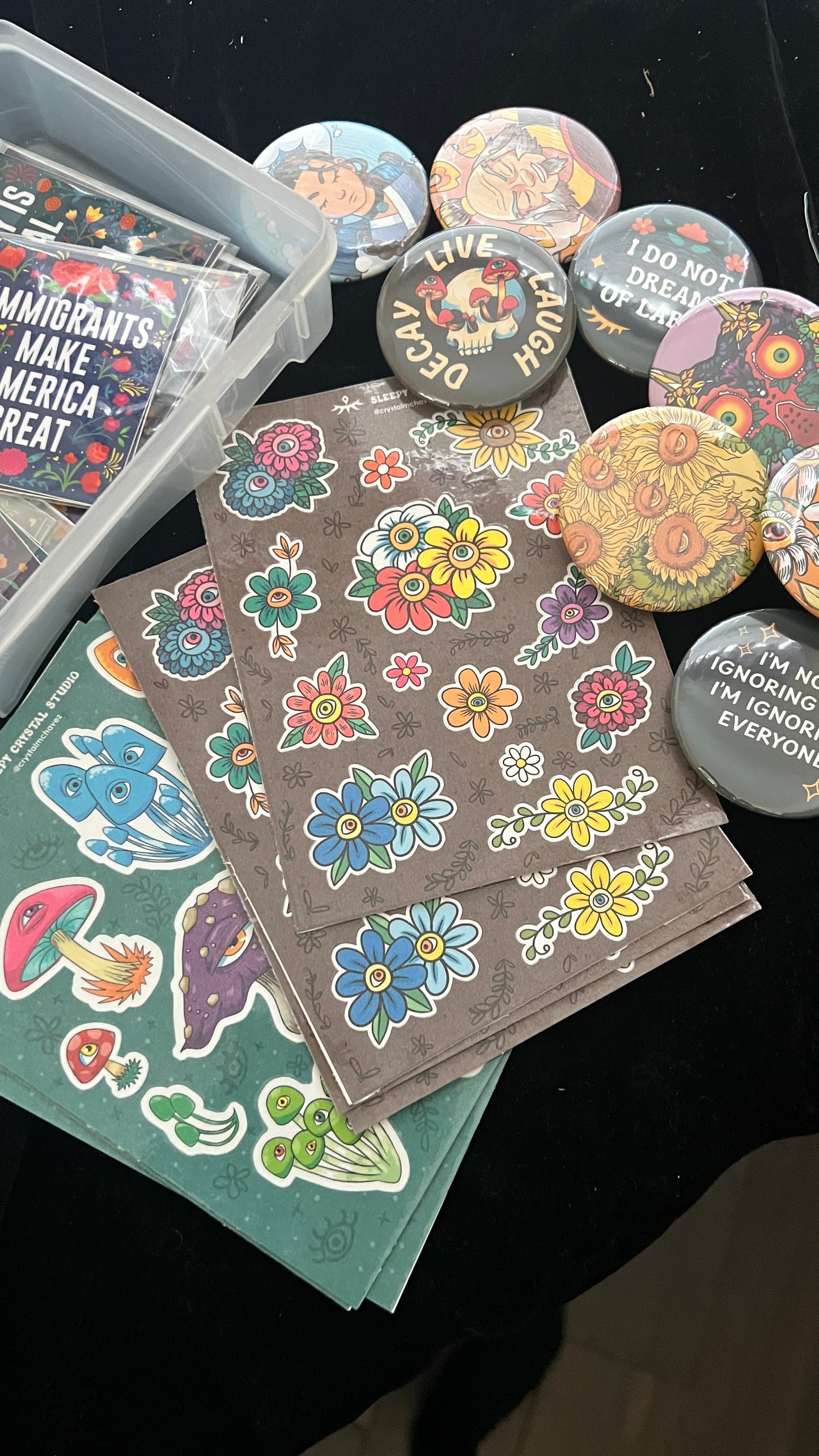 Eye Flowers- Sticker Sheet