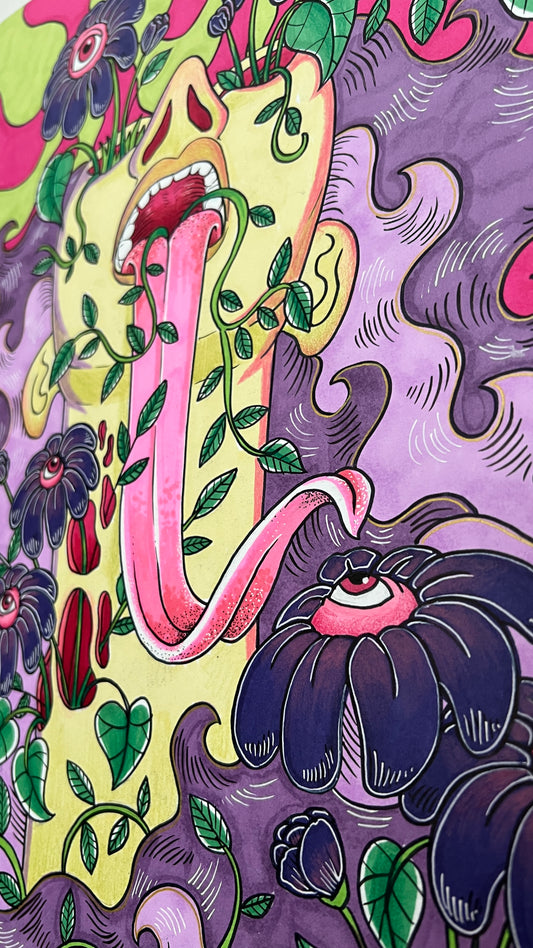 Trippy Tongue - print