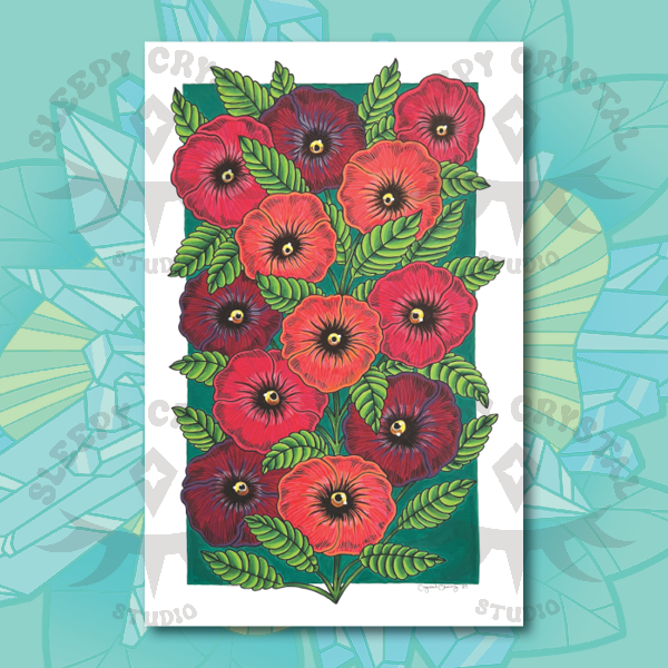 Red Poppies - print