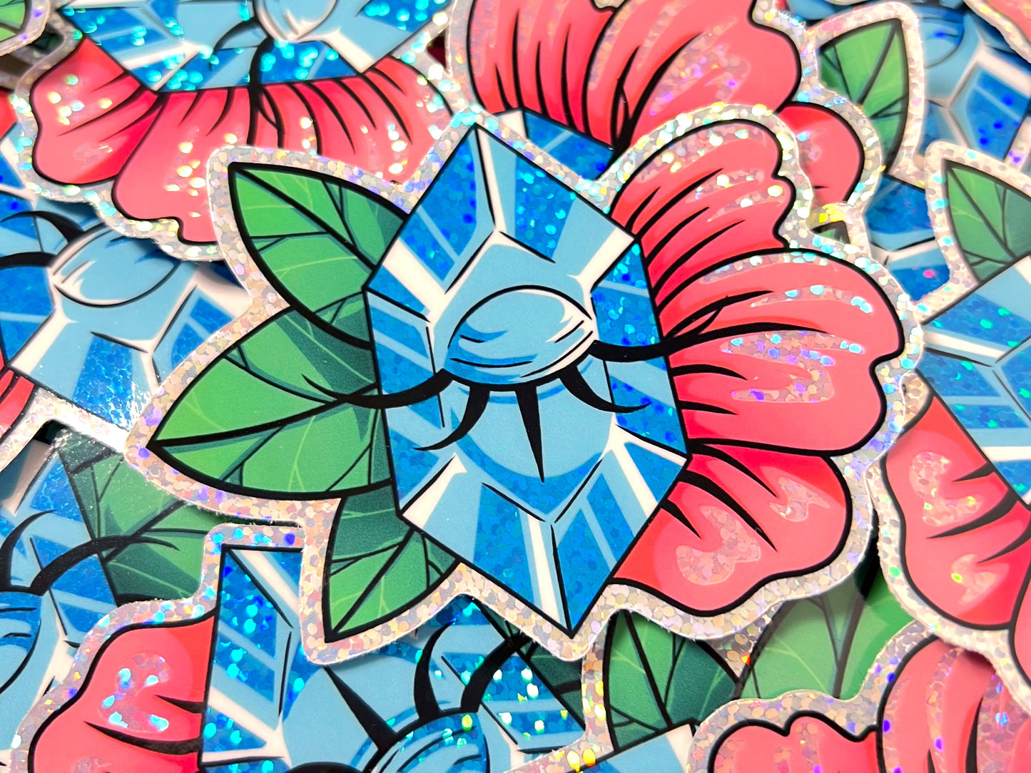 Glitter Holo Rupee Sticker
