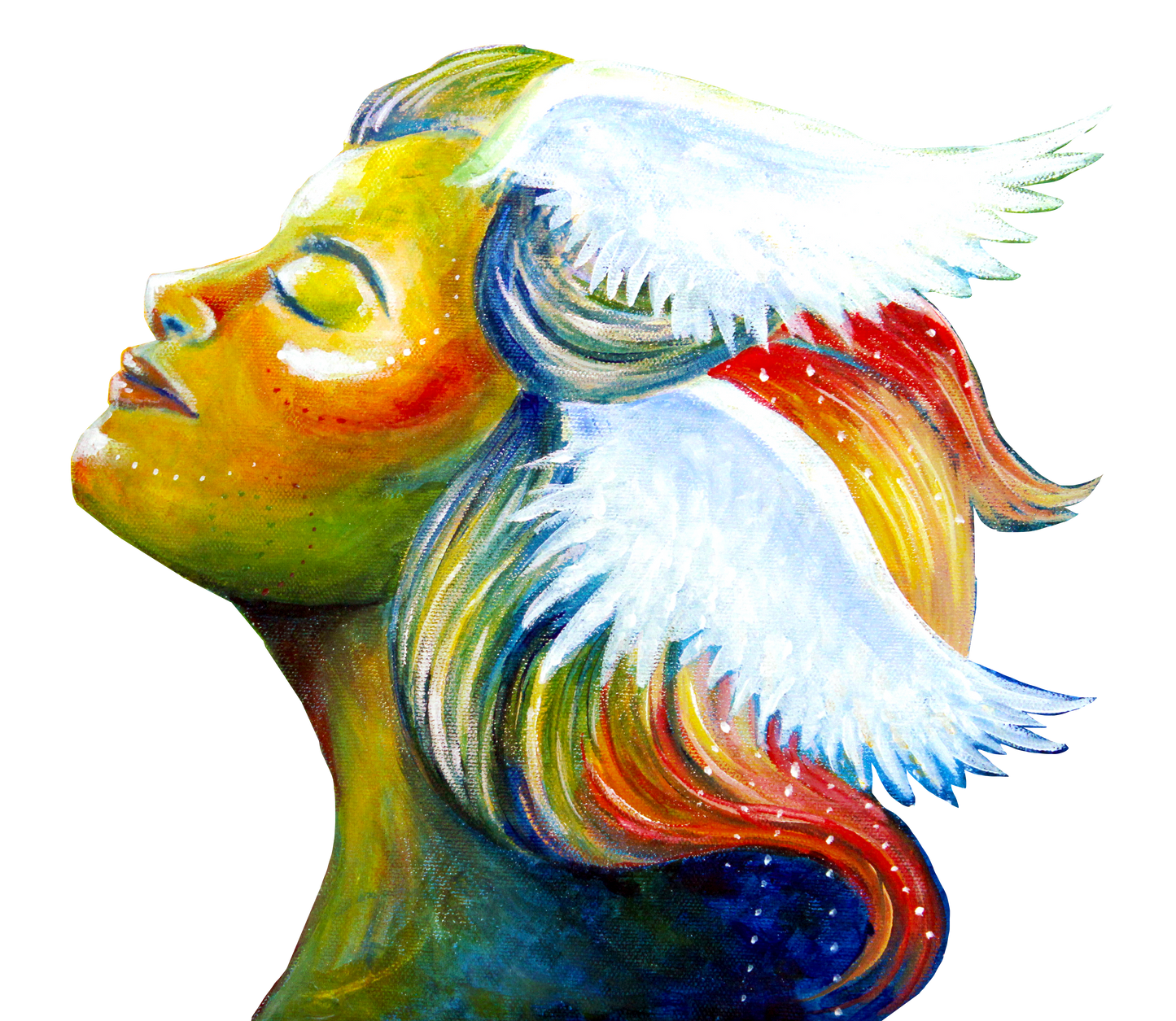 Basking in Color Sticker