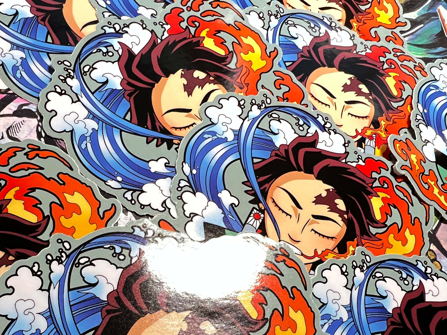 Tanjiro Floating Head - 4" Sticker