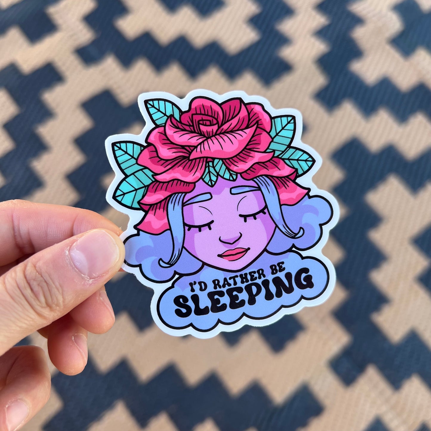 I’d rather be sleeping sticker