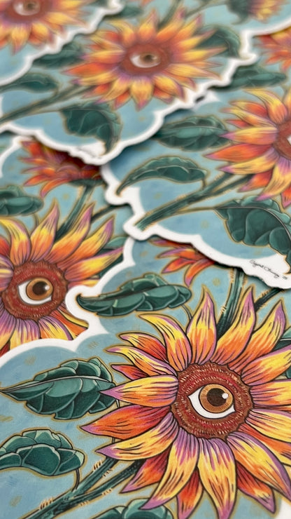 Duo Sunfower sticker