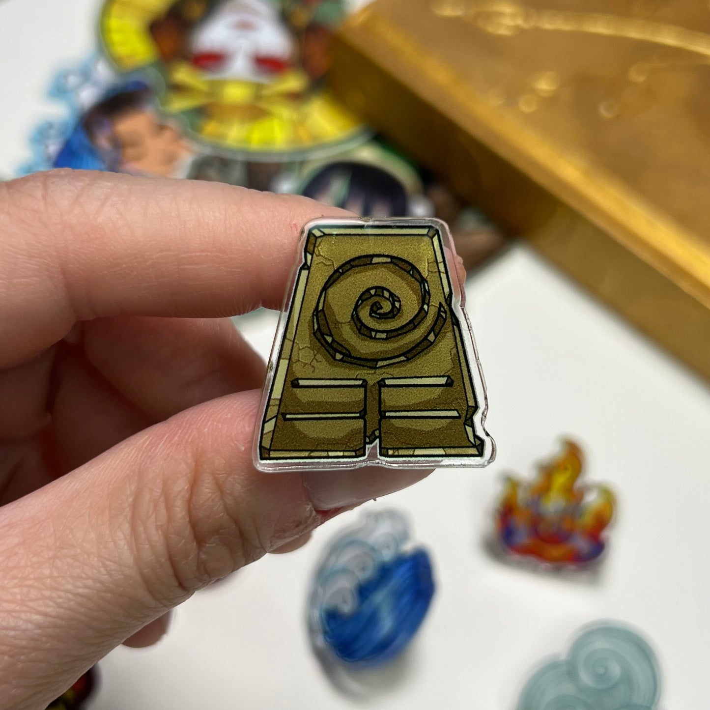 Avatar elements symbol acrylic pins