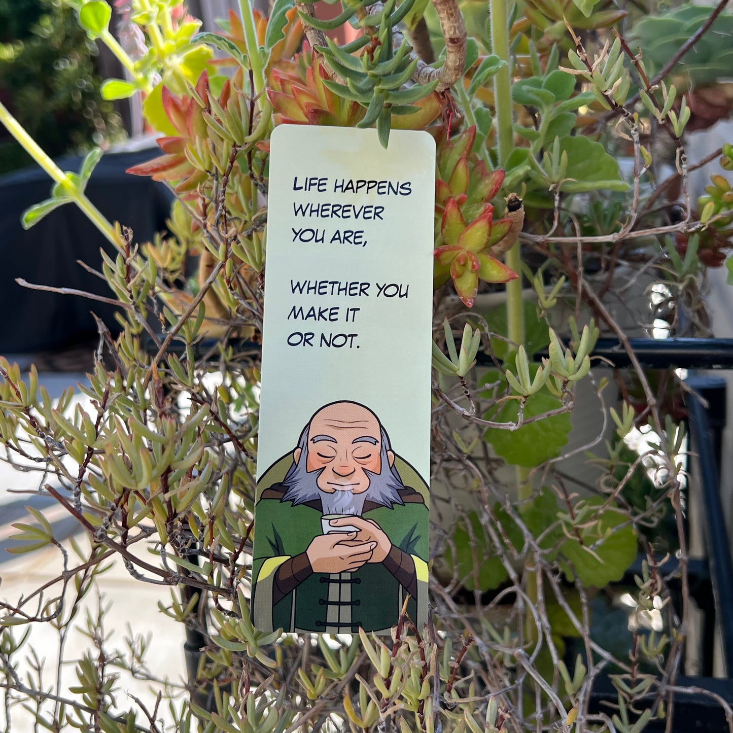 Uncle Iroh Quote Bookmark