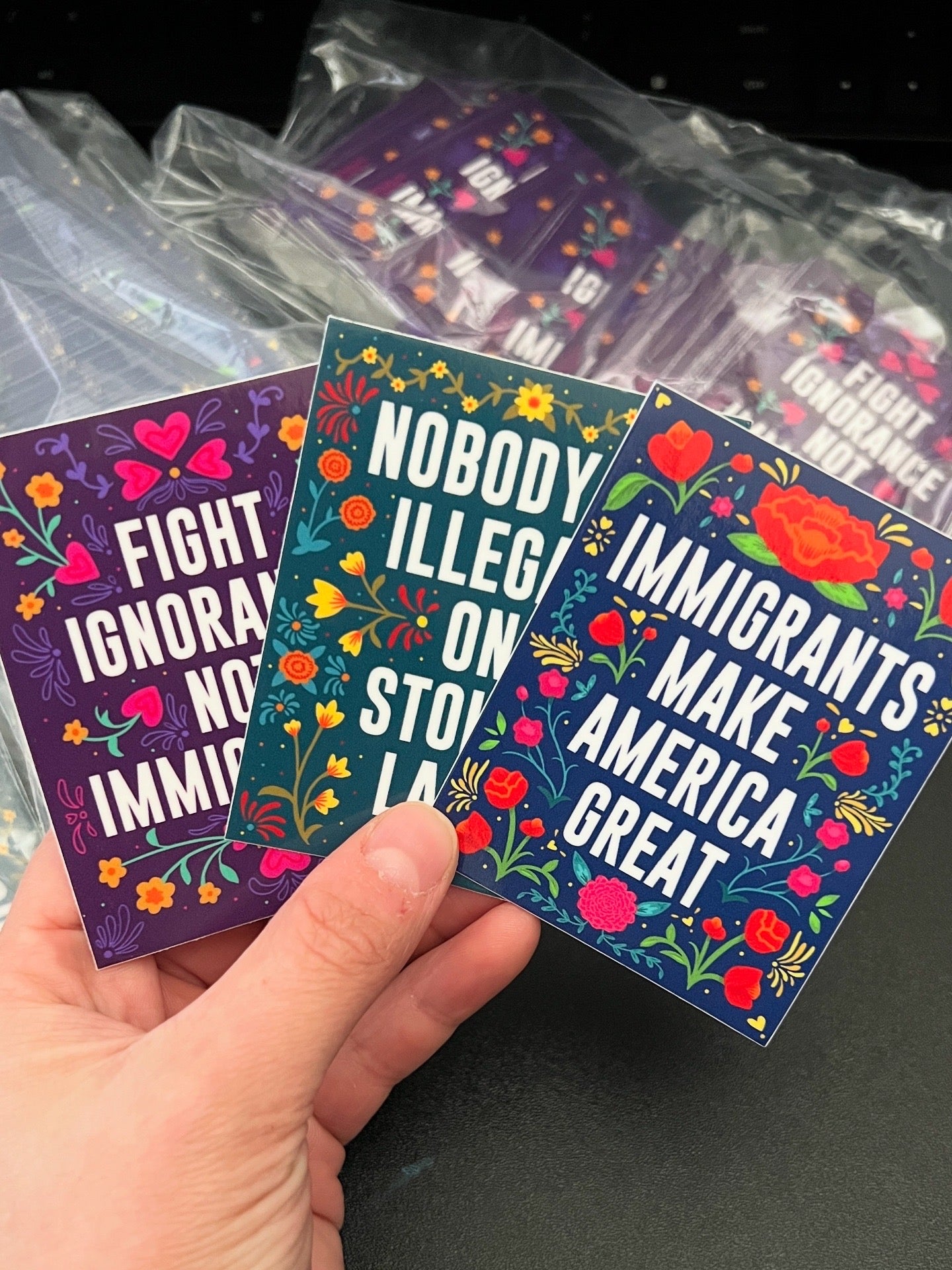 Immigrants Make America Great - sticker pack