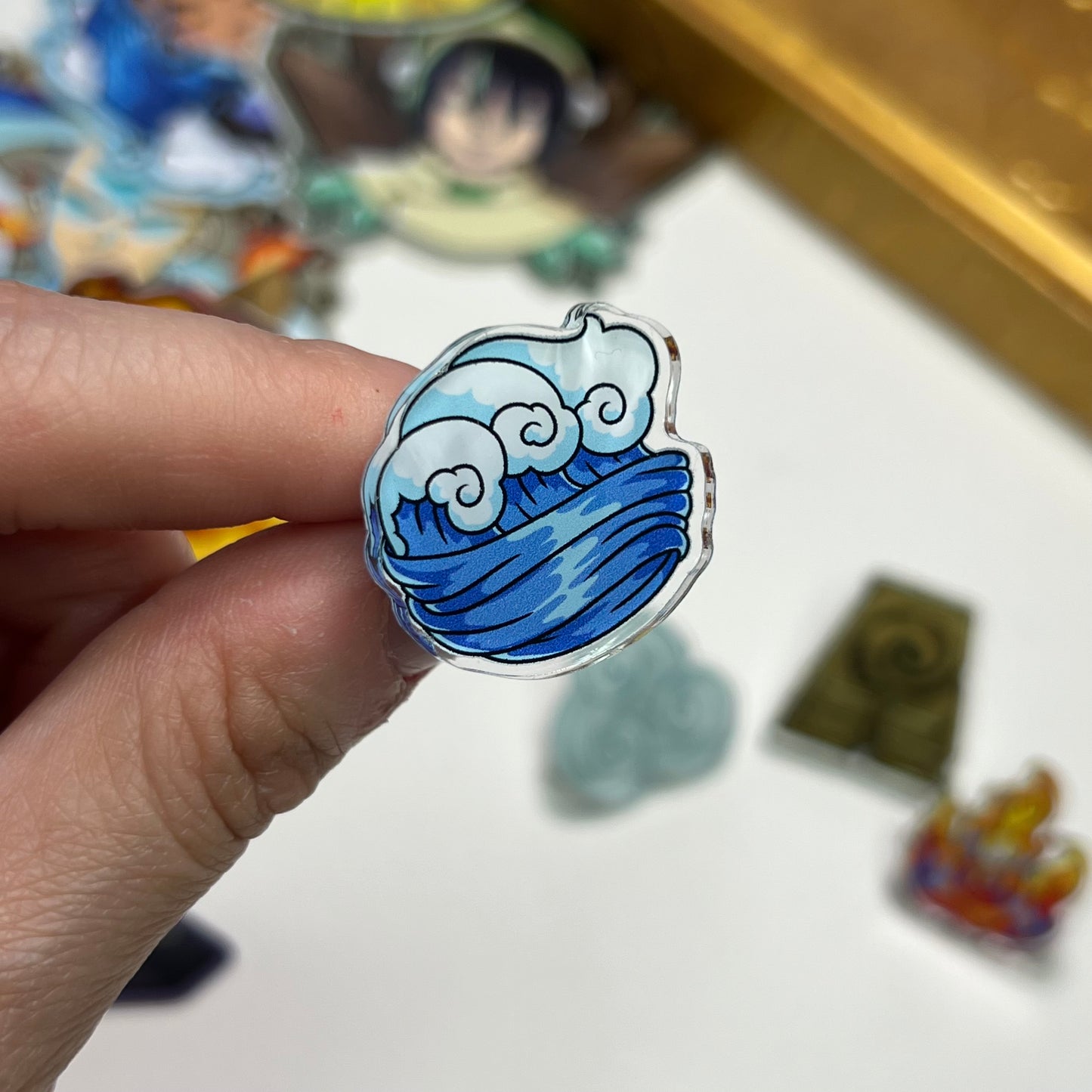 Avatar elements symbol acrylic pins