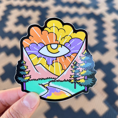 Nature awareness sticker - 3" vinyl sticker