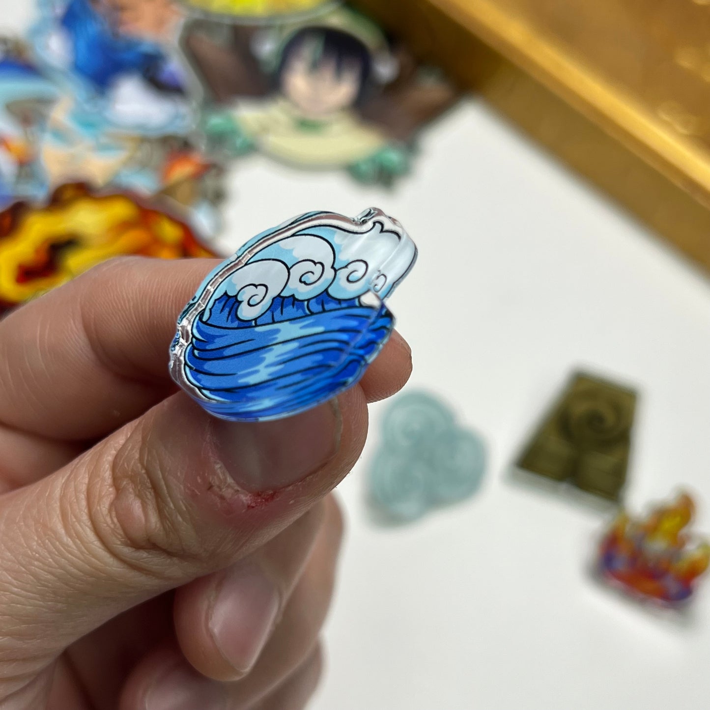 Avatar elements symbol acrylic pins