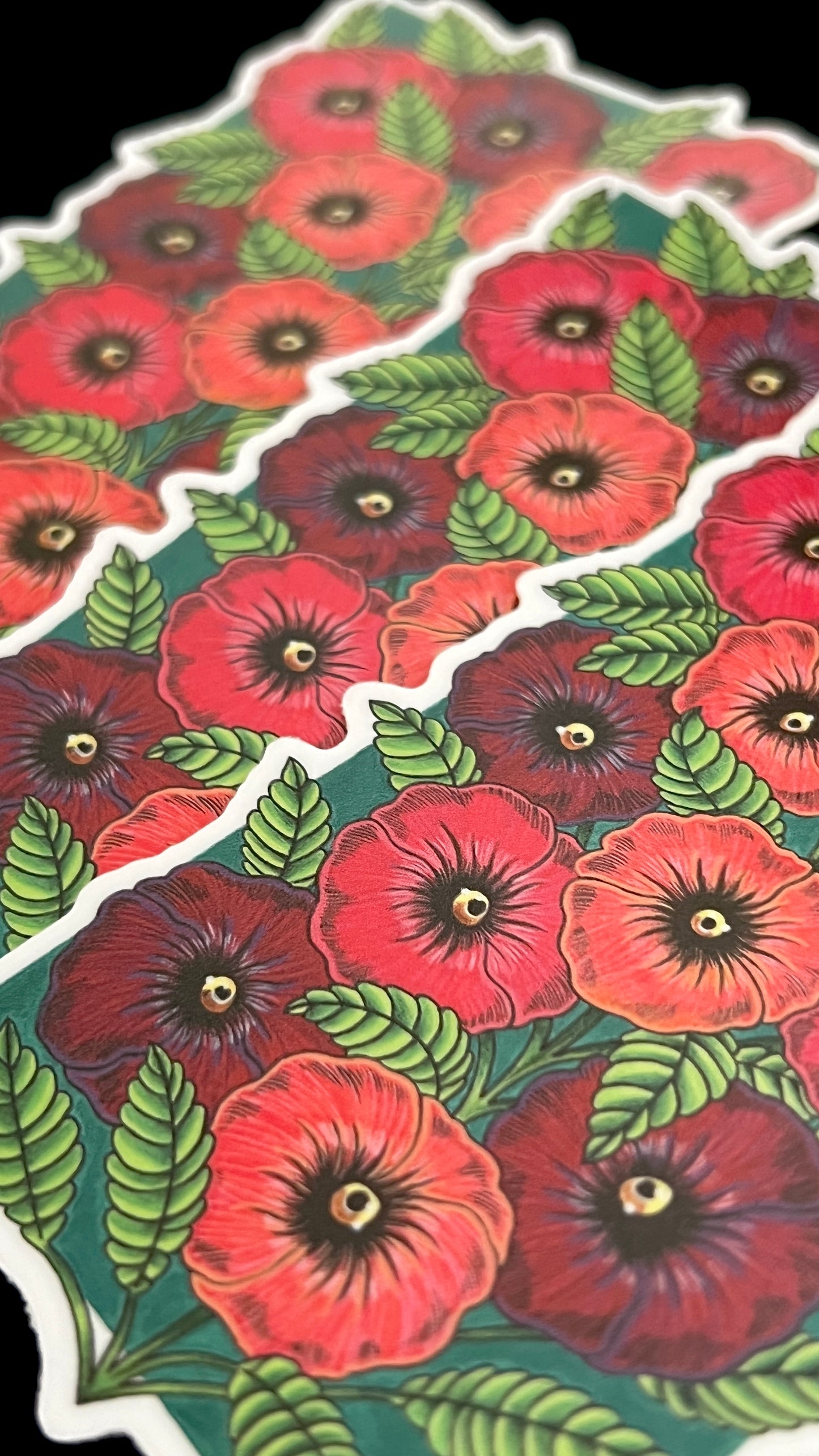 Poppies sticker