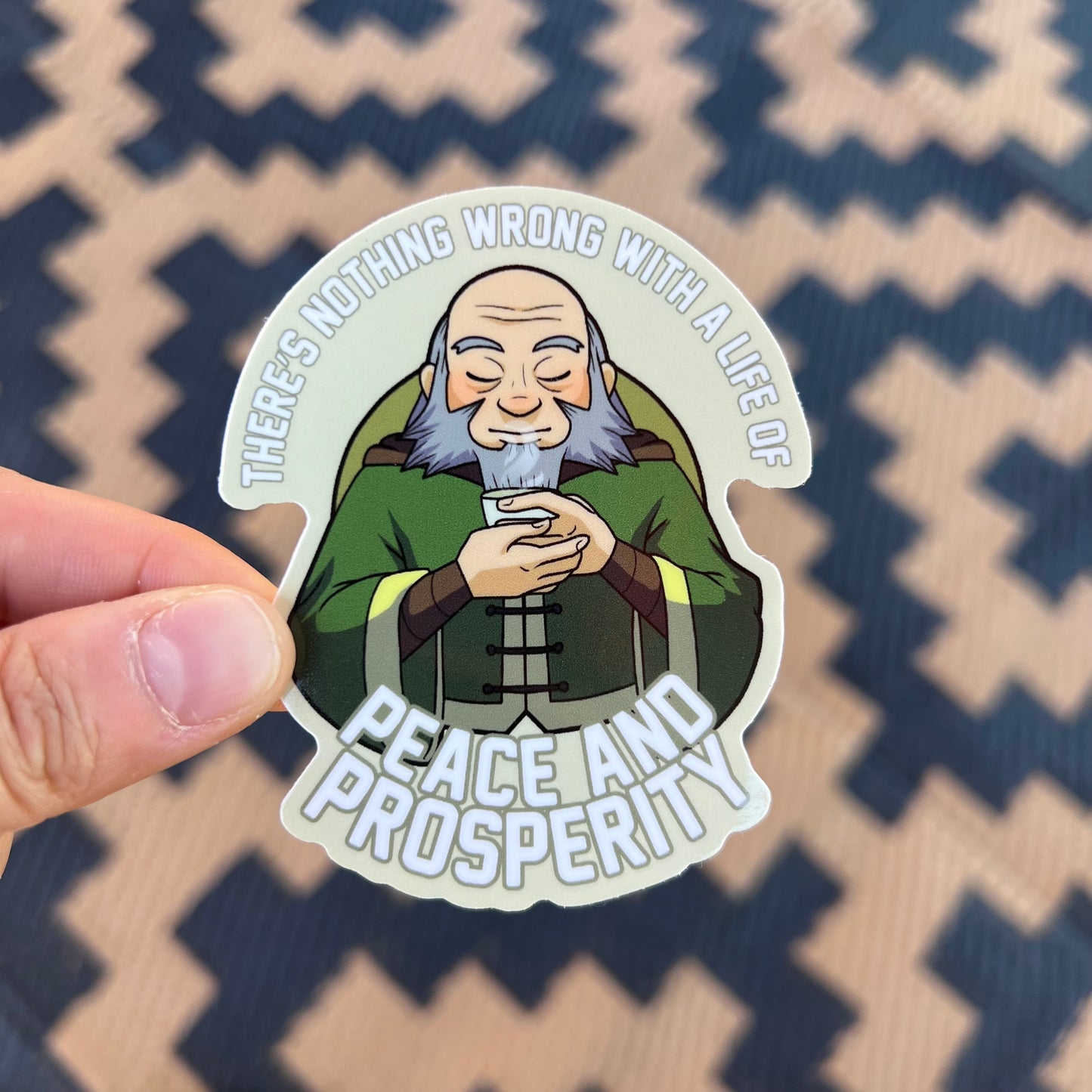 Uncle Iroh - Quote sticker - 3" Vinyl