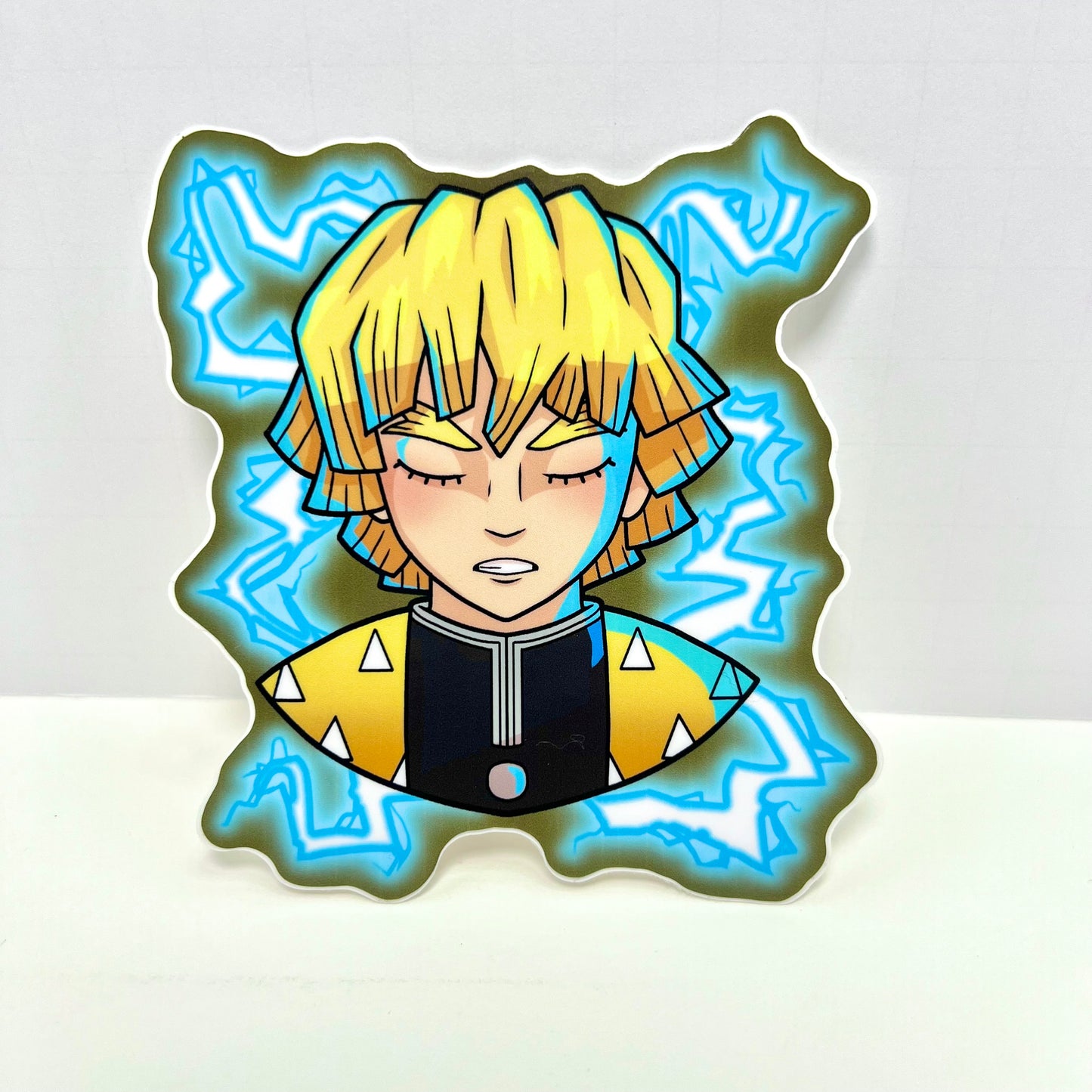 Zenitsu Floating Head - 4" Sticker