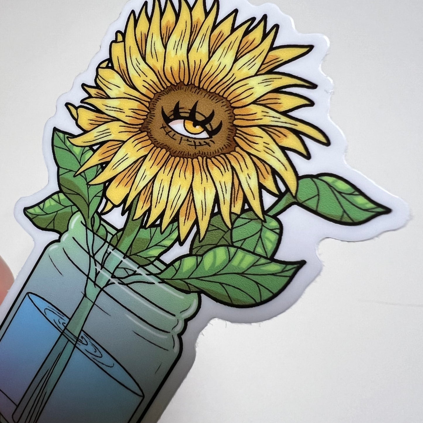 Sunflower Jar Sticker