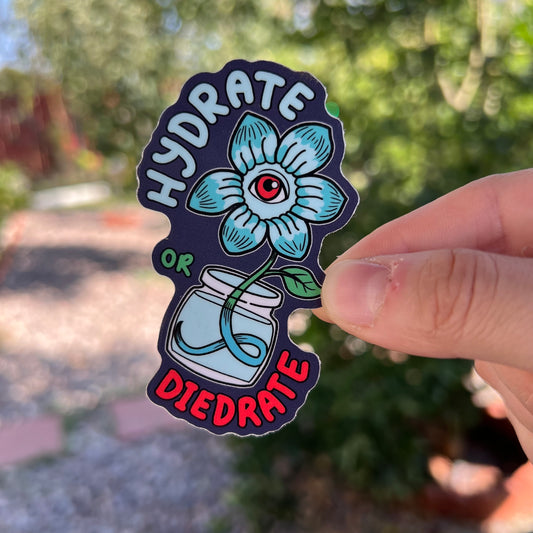 Hydrate or diedrate - vinyl sticker