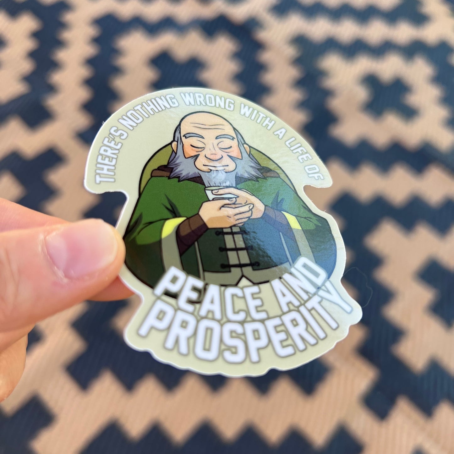 Uncle Iroh - Quote sticker - 3" Vinyl