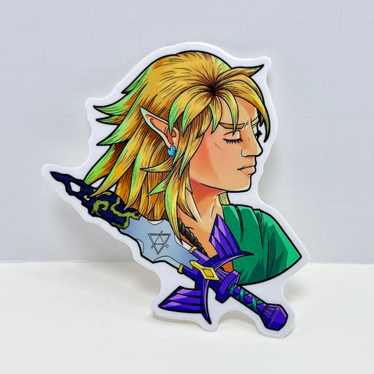 ToTK Link floating head - vinyl sticker