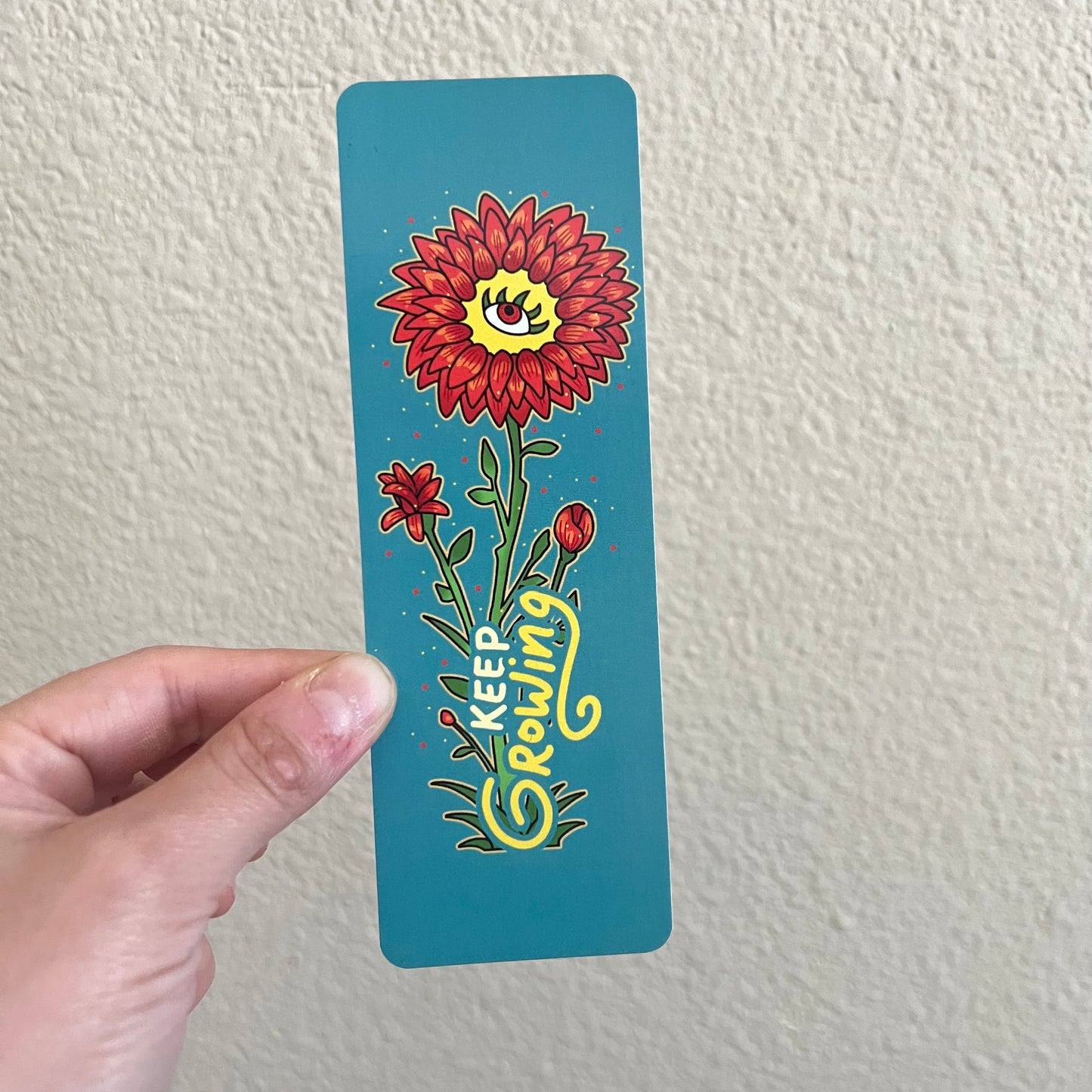 Keep Growing Flower Bookmark