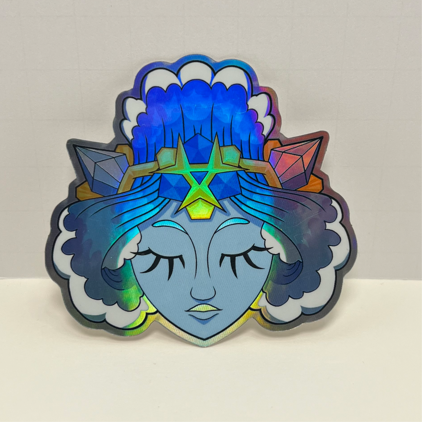 Holo Spiritual Stones - Floating Head Sticker Pack