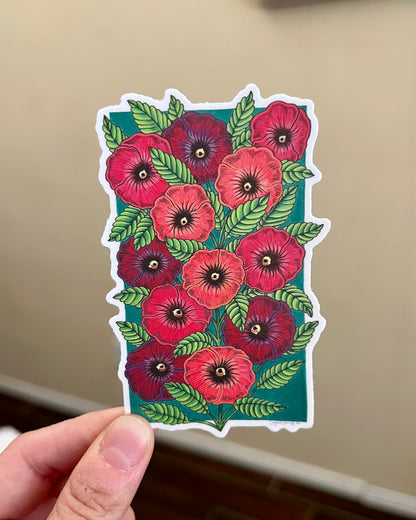 Poppies sticker