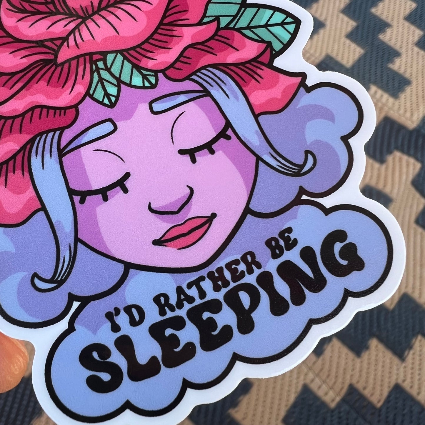 I’d rather be sleeping sticker