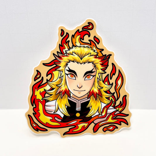 Rengoku Floating Head - Vinyl Sticker