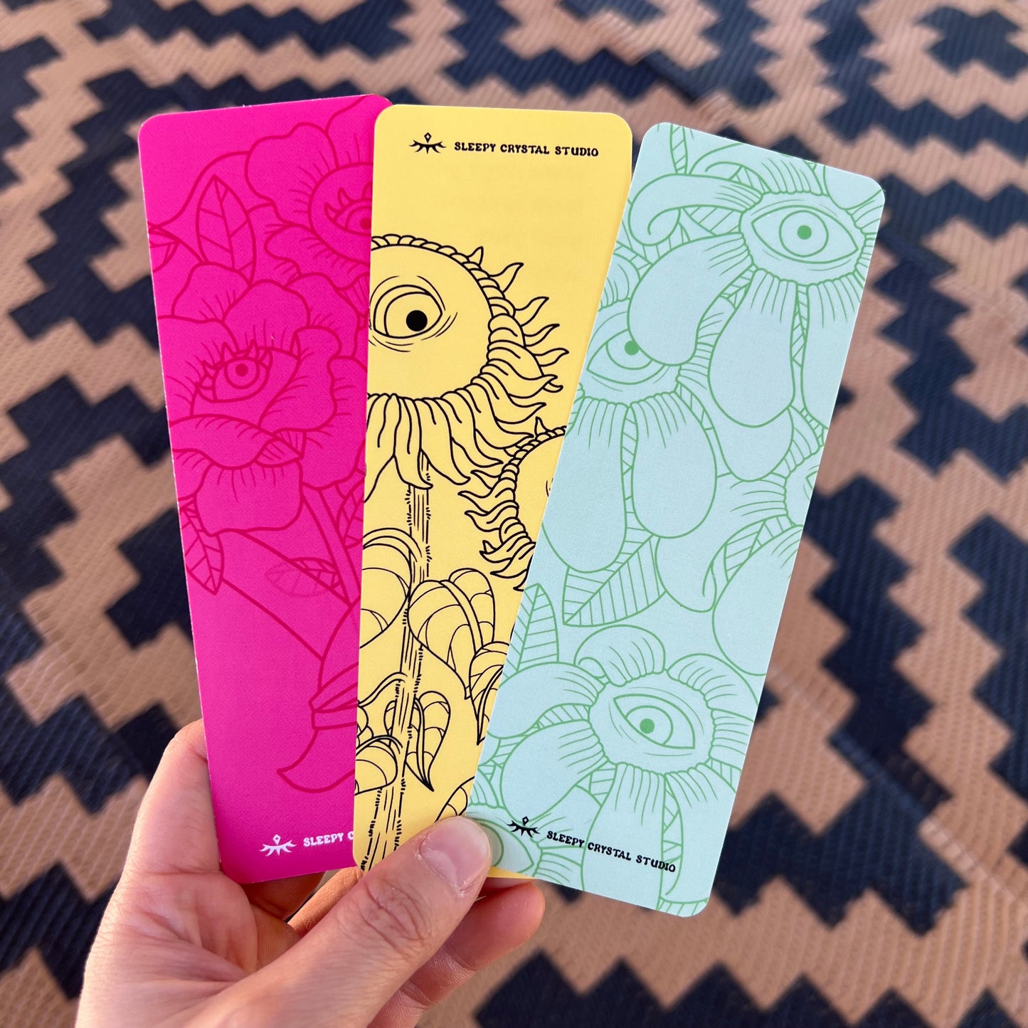 Positive Flower Bookmark Set