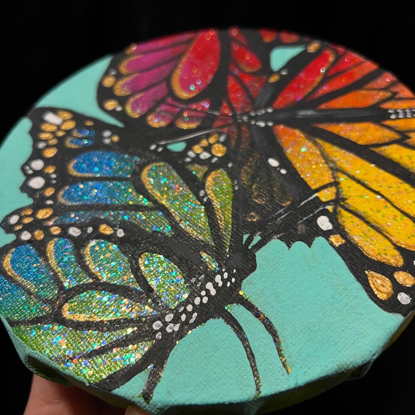 Rainbow butterflies - original