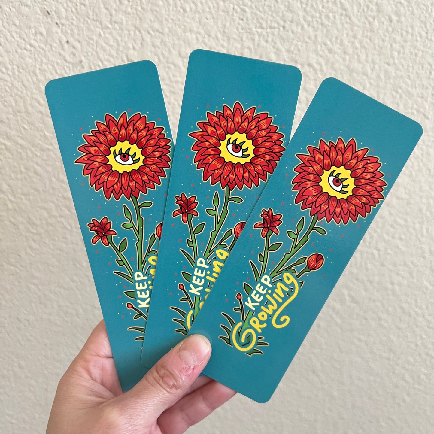 Keep Growing Flower Bookmark