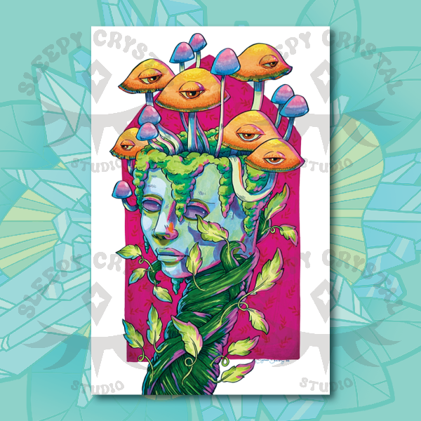 Mushroom Head - print