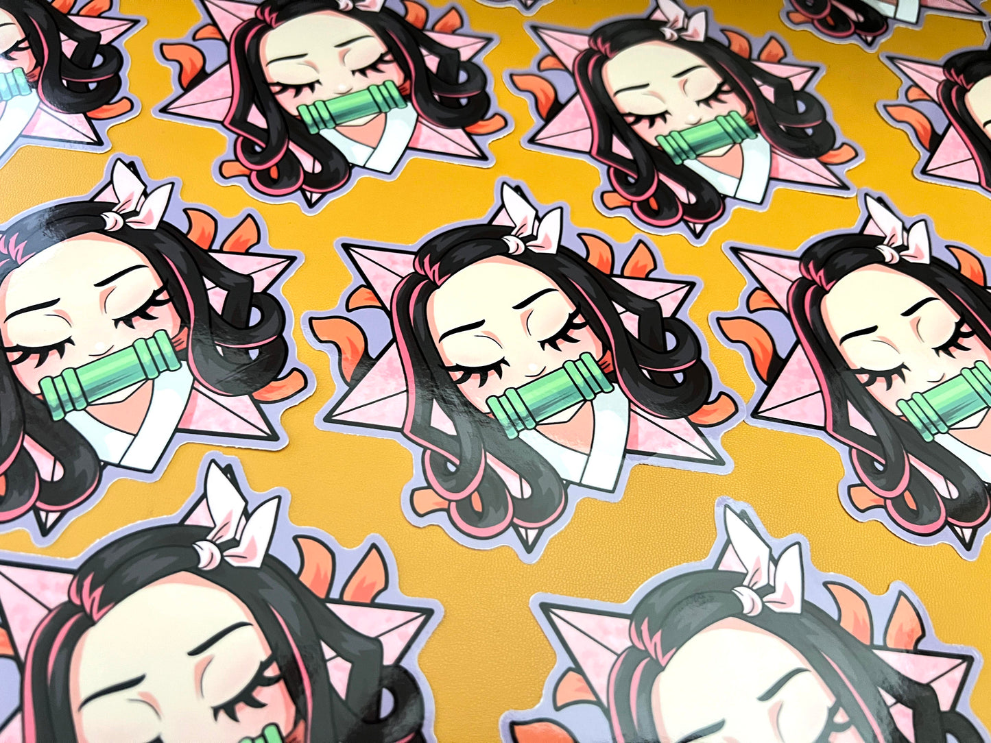 Nezuko Floating Head - 4" Sticker