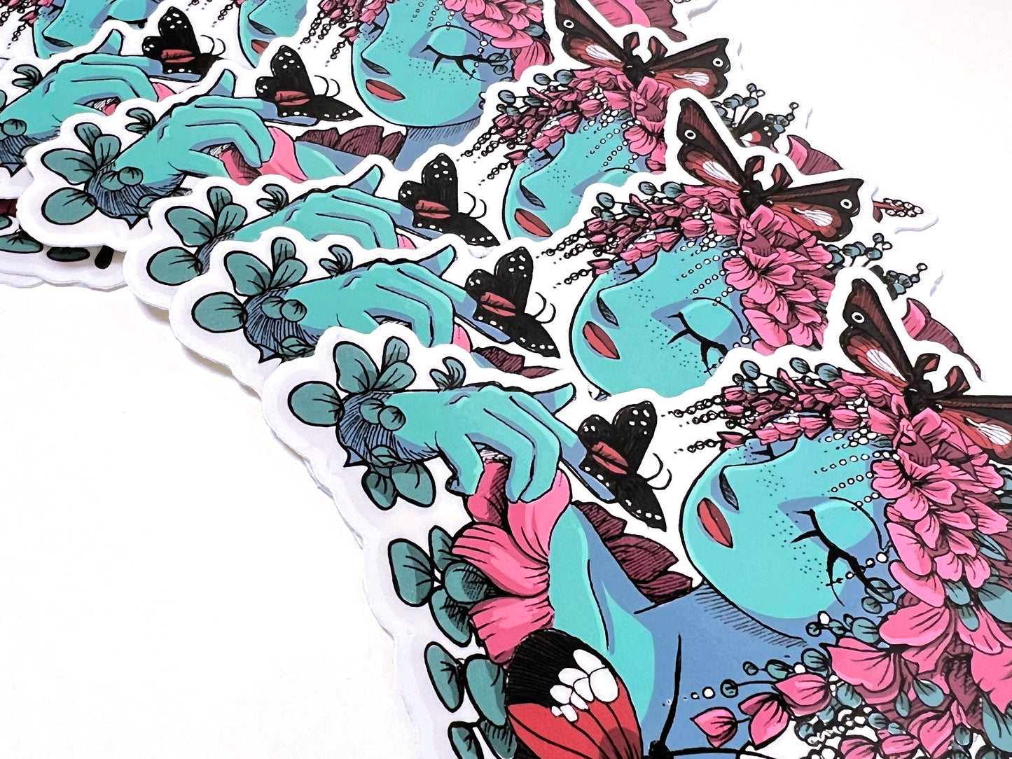 Butterfly Head Sticker