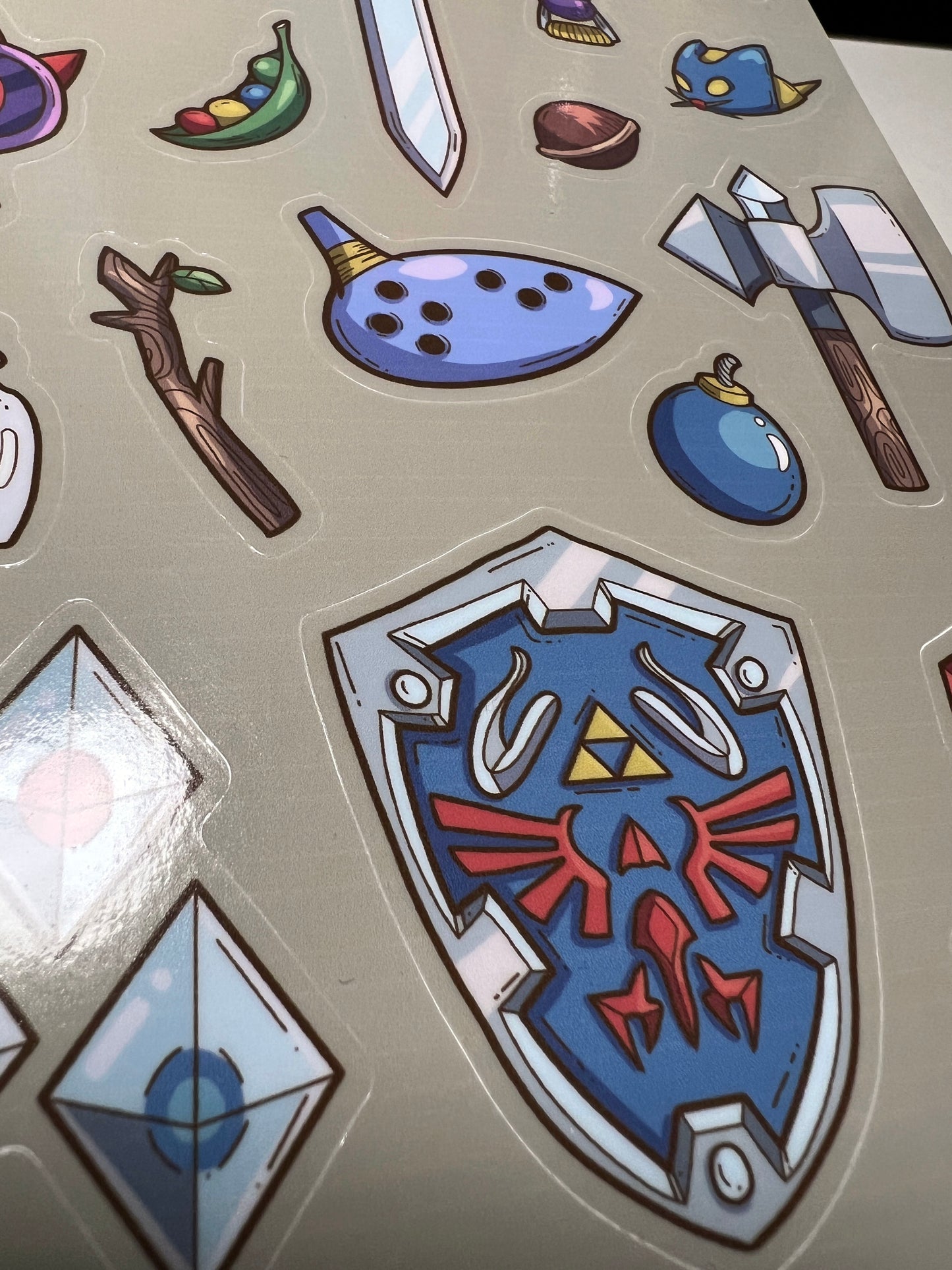 Ocarina of Time Items - Sticker Sheet