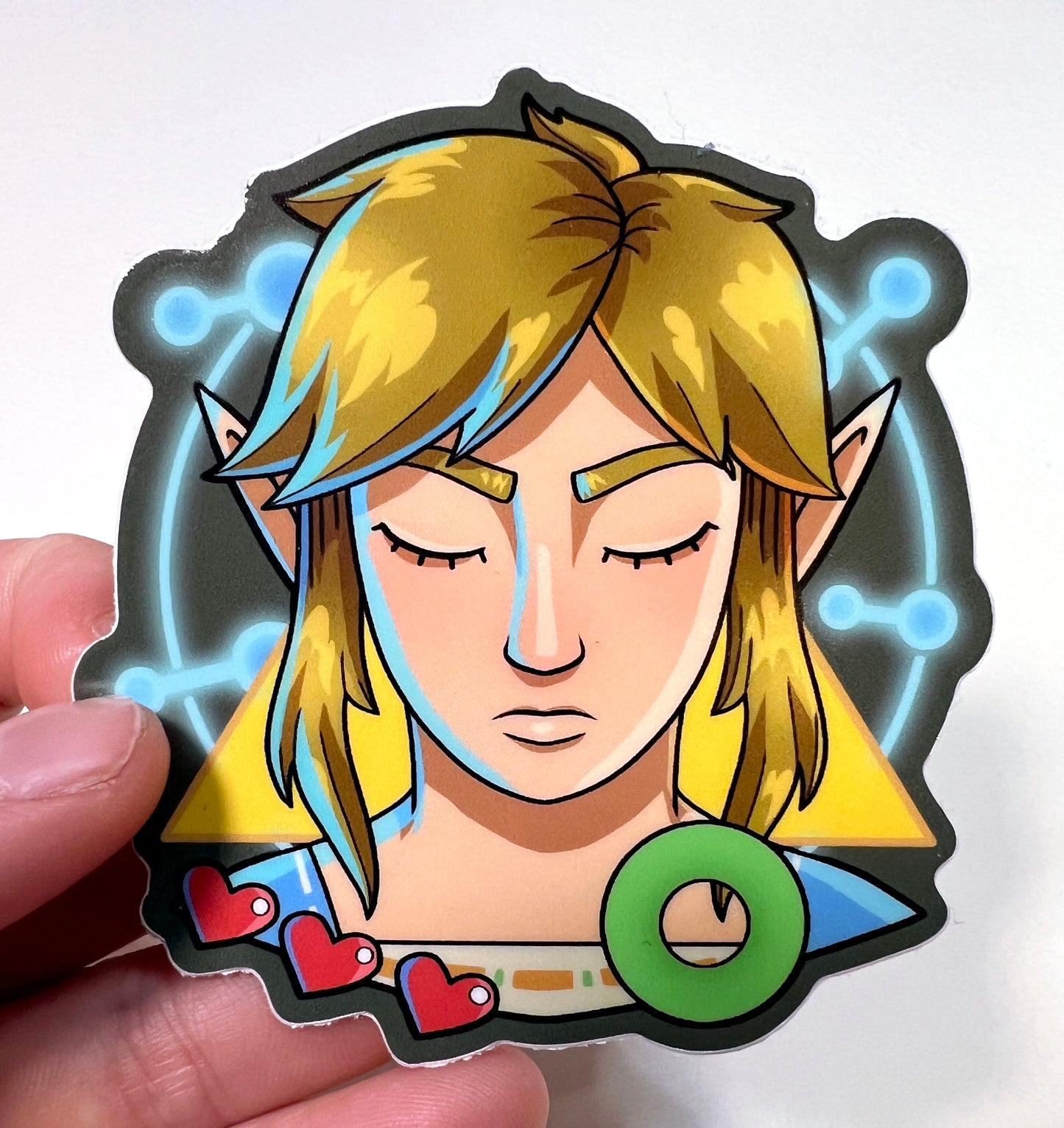 BotW Link and Zelda - Floating Head Sticker Pack