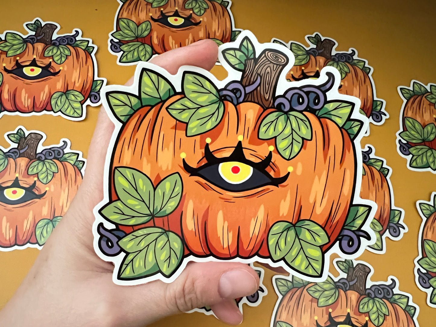 Pumpkin Eye Sticker