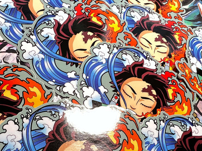 Tanjiro Floating Head - 4" Sticker