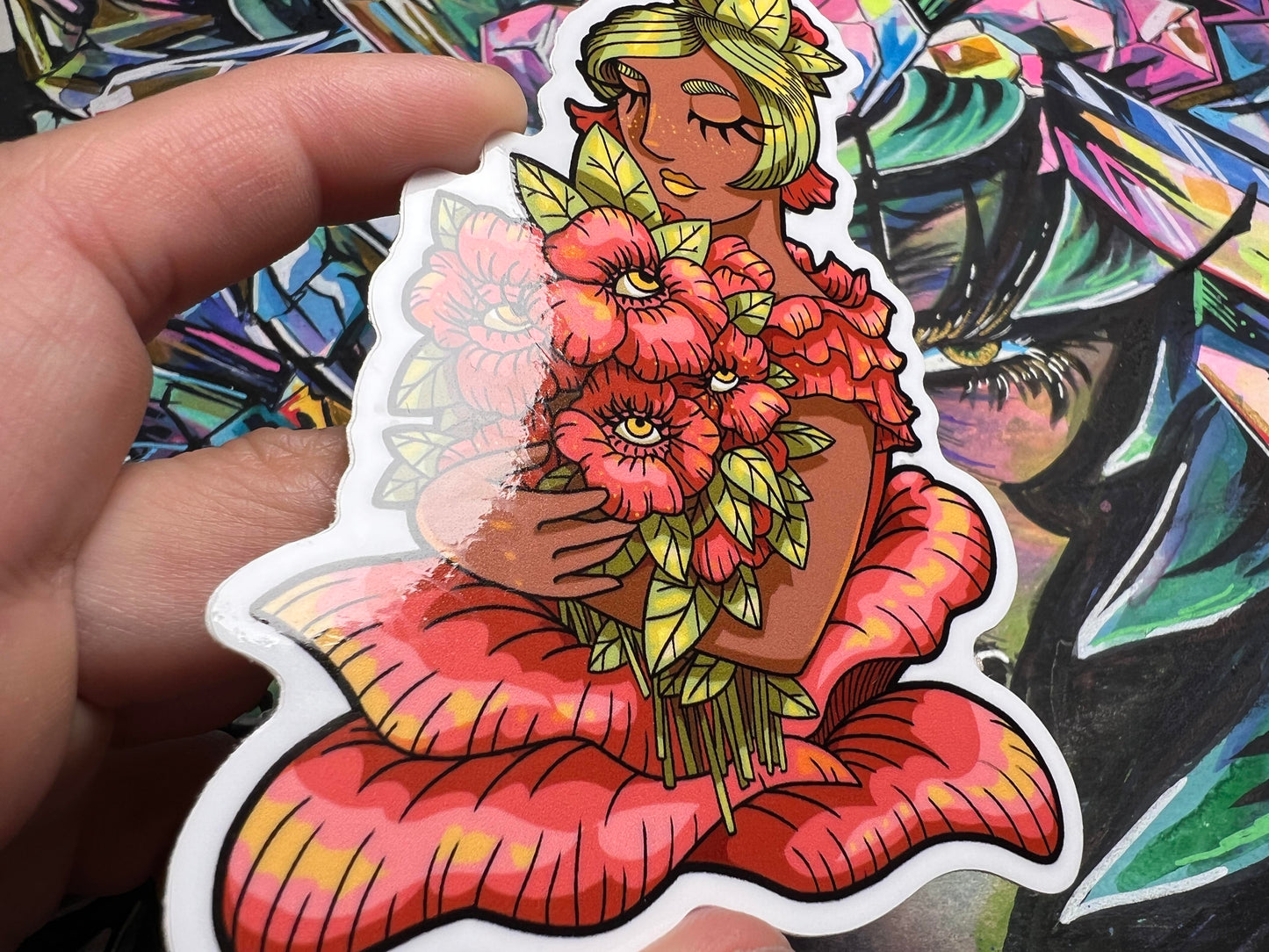 Flower Hug Sticker