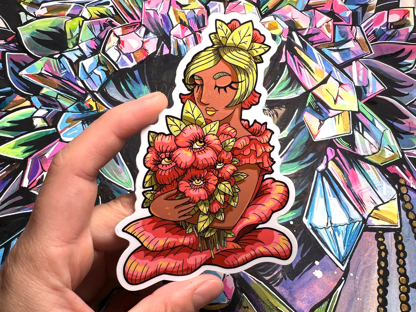 Flower Hug Sticker