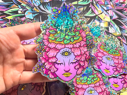 Glitter Holo Guardian Nest Sticker